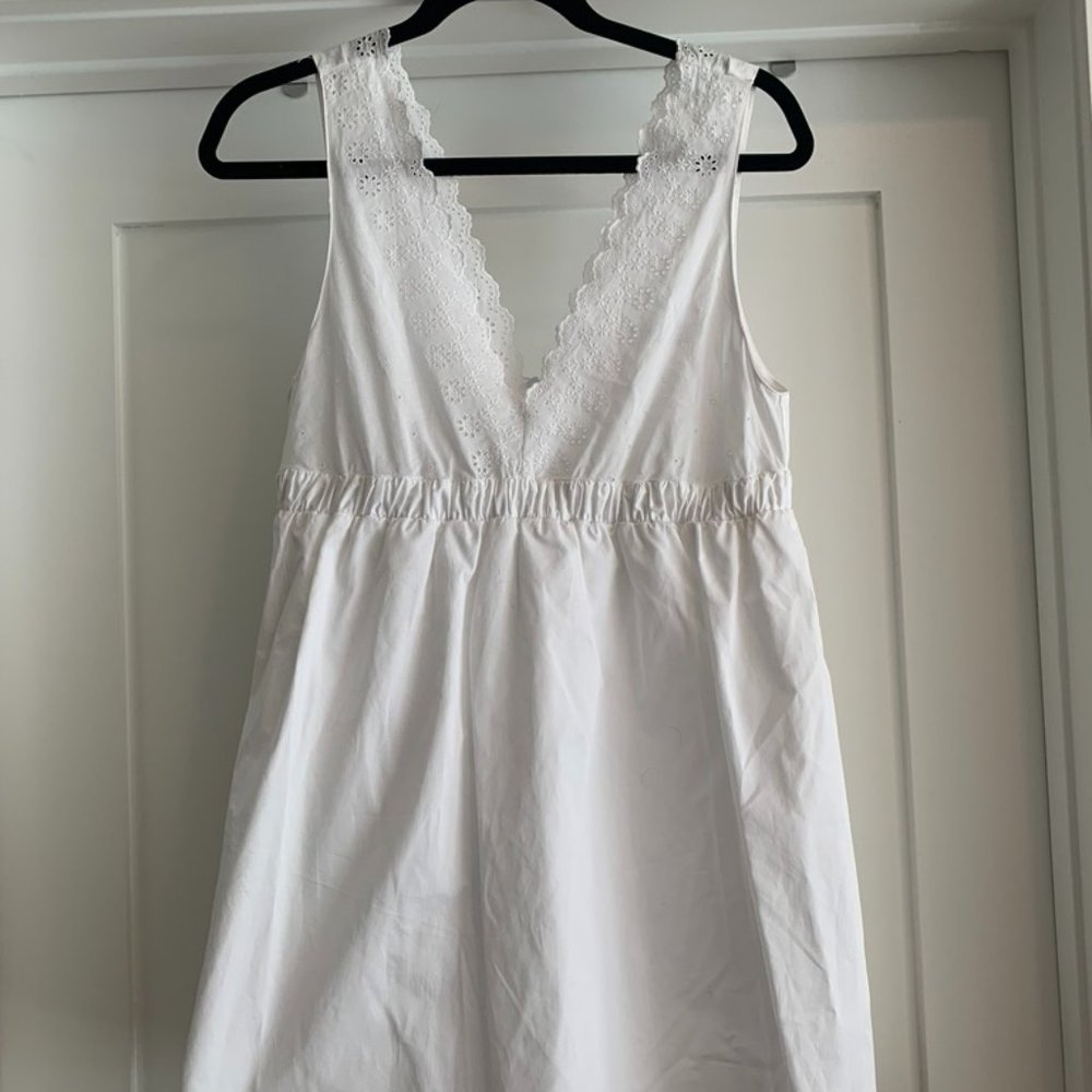 Zara White Babydoll Dress/Romper